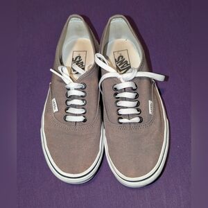 Vans Grey Authentic Low Top Canvas Sneaker
